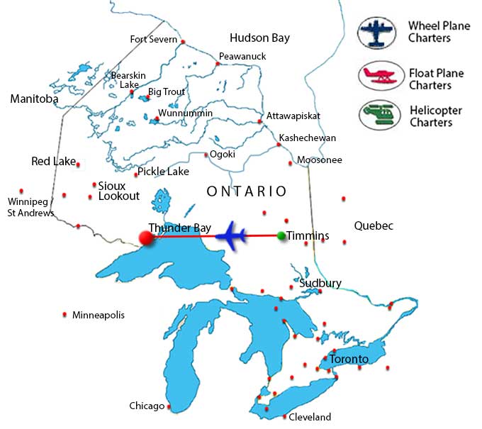 Timmins  Charter Flights